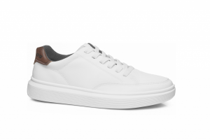 Sapatênis Pegada Masculino Branco Social Elegante